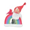 Christmas Snow Gnome With Rainbow