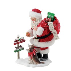 Possible Dreams Dog Park Santa Figurine