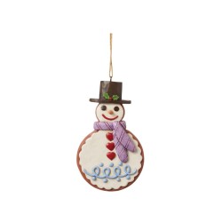 Jim Shore Gingerbread Snowman Cookie Hanging Ornament