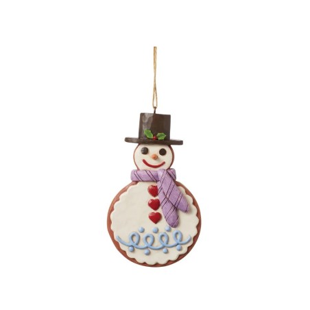 Jim Shore Gingerbread Snowman Cookie Hanging Ornament
