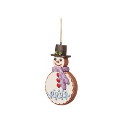 Jim Shore Gingerbread Snowman Cookie Hanging Ornament