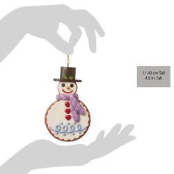 Jim Shore Gingerbread Snowman Cookie Hanging Ornament
