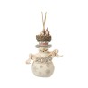 Jim Shore White Woodland 2025 Snowman with Hat Hanging Ornament