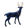 Christmas Celestial Blue and Gold Reindeer Large