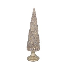 Gisela Graham Christmas Gold Embossed Cone Tree Large