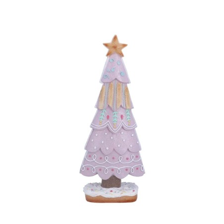 Gisela Graham Lilac Gingerbread Christmas Tree