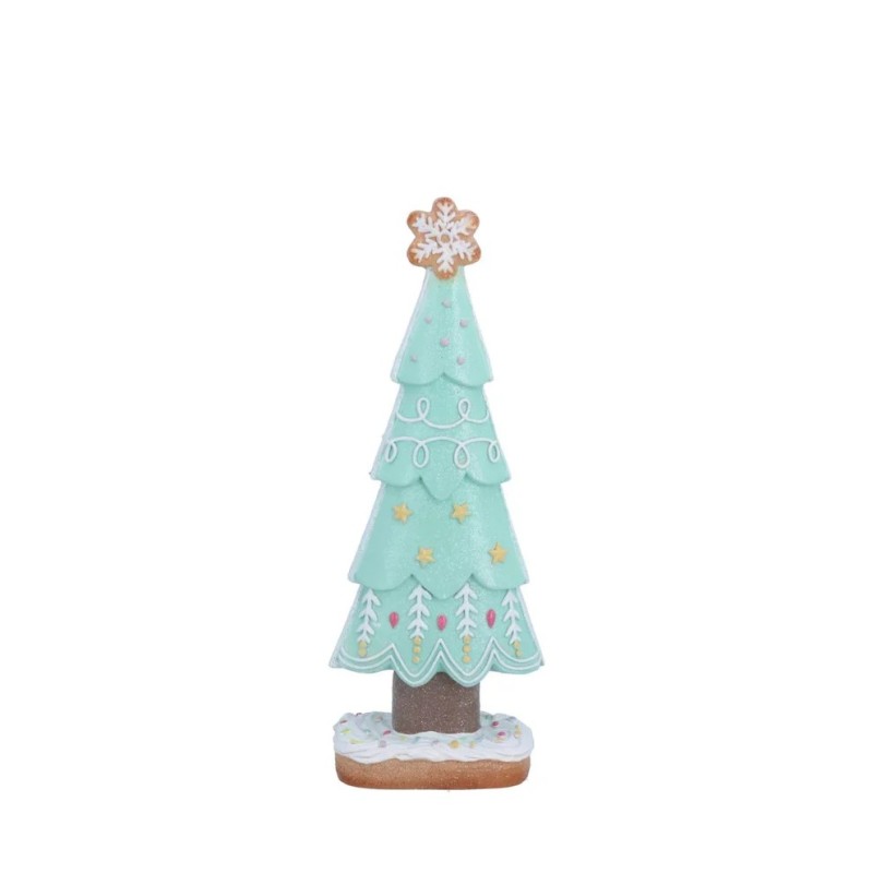 Gisela Graham Pastel Green Gingerbread Christmas Tree