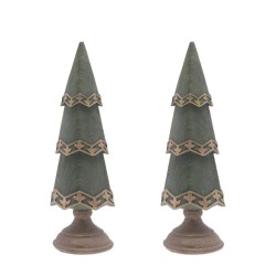 Christmas Tree in Polyresin Pair