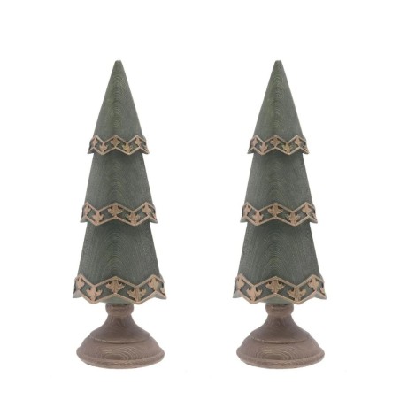 Christmas Tree in Polyresin Pair