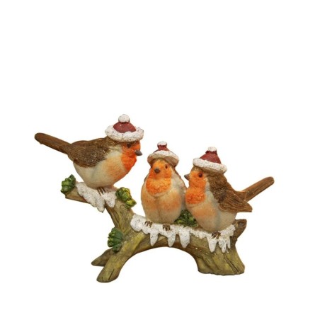 Christmas Three Robins on a Branch Figurine