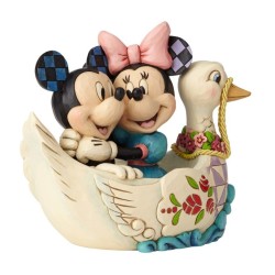 Figurine Mickey Minnie Dans Le Cygne Disney Traditions