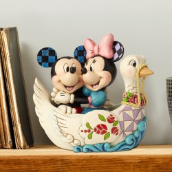 Figurine Mickey Minnie Dans Le Cygne Disney Traditions