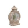 Christmas LED Lantern with Snowman Scene