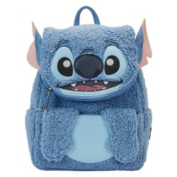 Mini Sac À Dos Stitch En Peluche Sherpa Disney Loungefly