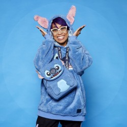 Mini Sac À Dos Stitch En Peluche Sherpa Disney Loungefly