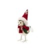 Christmas Red Velvet Bird Figurine
