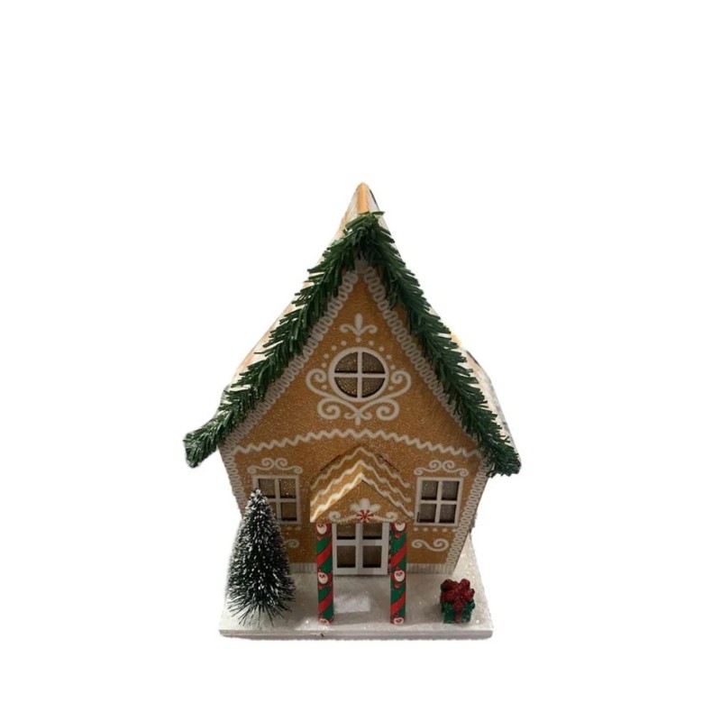 Gingerbread Christmas House LED Decoration