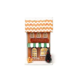 Gingerbread Toy Shoppe Christmas House LED Decoration