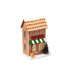Gingerbread Toy Shoppe Christmas House LED Decoration