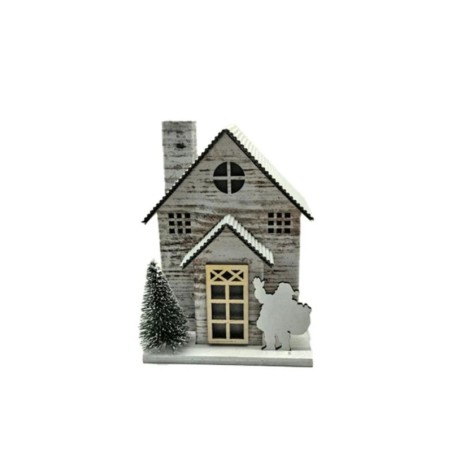 Silver Birch Christmas House LED Decoration