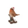 Christmas Robin Figurine on a Frosted Branch