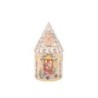 Father Christmas at the Door LED Round House Lantern