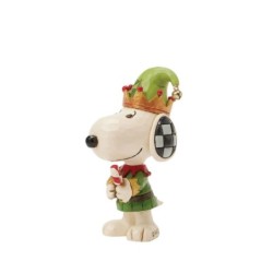 Jim Shore Peanuts Snoopy Christmas Elf Mini Figurine