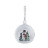 Galway Crystal Snowman Forest Christmas Bauble
