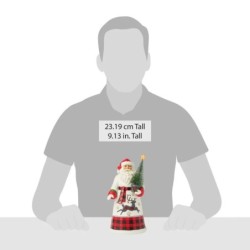 Jim Shore Santa Delivers Santa with Sisal Tree