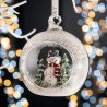 Galway Crystal Snowman Forest Christmas Bauble