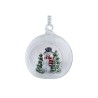 Galway Crystal Snowman Forest Christmas Bauble