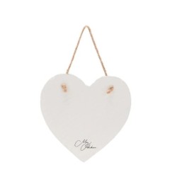 Christmas Meg Hawkins Slate Hanging Heart Robin
