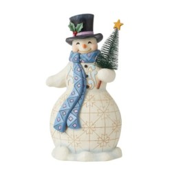 Jim Shore Snowman with Tree Figurine