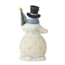 Jim Shore Snowman with Tree Figurine