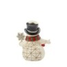 Jim Shore Snowman with Snowflake Staff Mini Figurine