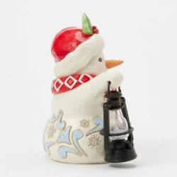 Jim Shore Twinkle Bright Snowman with Oversized Lantern Pint Figurine