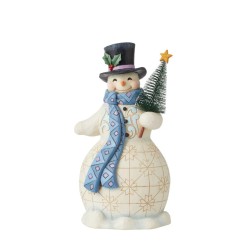 Jim Shore Snowman with Tree Figurine