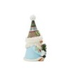 Jim Shore Wreathed in Holiday Joy Gnome with Wreath Fur Trimmed Hat