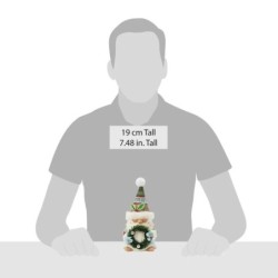 Jim Shore Wreathed in Holiday Joy Gnome with Wreath Fur Trimmed Hat