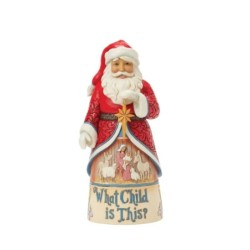 Jim Shore What Child is This Santa Song Series