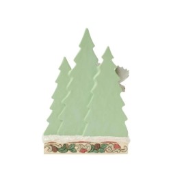 Jim Shore Frozen Forest White Woodland Moose with Layered Trees