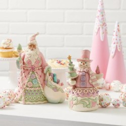 Jim Shore Sweet Treat Santa Pastel Candy Santa