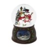 Musical Snowman Family Snow Globe 15cm