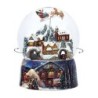 MEGA Christmas Snow Globe Snow Scene With Train and Sleigh Moving Musical