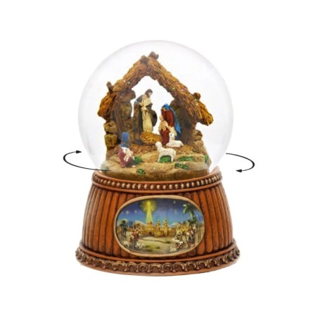 Nativity Scene Christmas Snow Globe 14 cm Musical Keepsake