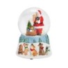 Musical Puppies with Santa Snow Globe