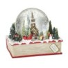 Merry Christmas Village Book Snow Globe 18cm