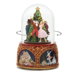 Large Nutcracker Ballet Snow Globe 21 cm Musical Centrepiece