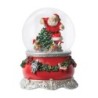 Charming Santa Elves Snow Globe 15 cm Musical Keepsake