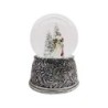 Santa in Snow with Silver Base Snow Globe 18 cm Musical Keepsake